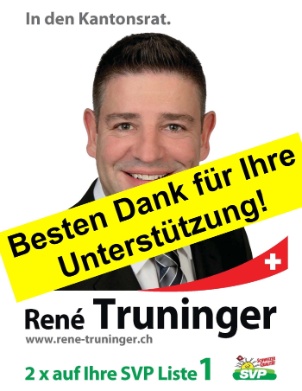 René Truninger - Besten Dank für Ihre Unterstützung